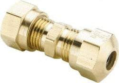 Parker - 3/8" OD, Brass Union - 150 Max Working psi, -40 to 200°F, Comp x Comp Ends - Americas Industrial Supply