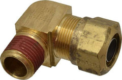 Parker - 3/4" OD, Brass Male Elbow - 150 Max Working psi, -40 to 200°F, Comp x MNPT Ends - Americas Industrial Supply