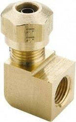 Parker - 1/4" OD, Brass Female Elbow - 150 Max Working psi, -40 to 200°F, Comp x FNPT Ends - Americas Industrial Supply