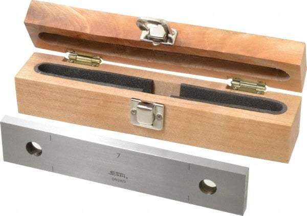 SPI - 7" Rectangular Steel Gage Block - Accuracy Grade 0, Includes NIST Traceability Certification - Americas Industrial Supply