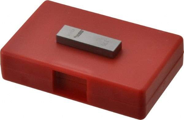 SPI - 0.17" Rectangular Steel Gage Block - Accuracy Grade AS-1, Includes NIST Traceability Certification - Americas Industrial Supply