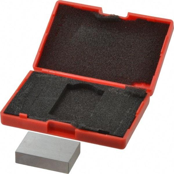 SPI - 0.9" Rectangular Steel Gage Block - Accuracy Grade AS-1, Includes NIST Traceability Certification - Americas Industrial Supply