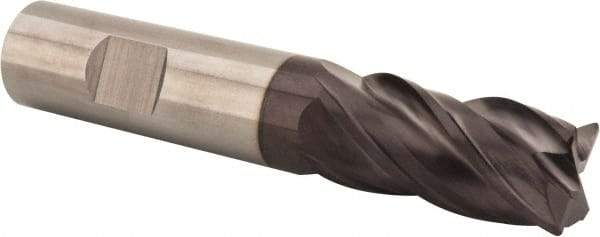 SGS - 3/4", 4 Flute, Single End, Solid Carbide, 0.04" Corner Radius End Mill - 4" OAL, Right Hand Flute, 1-1/2" LOC, Right Hand Cut - Americas Industrial Supply