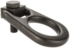 Jergens - 5,000 Lb Load Capacity Forged Center Pull Hoist Ring - 100 Ft/Lb Torque, 3/4 - 10 Thread, Alloy Steel - Americas Industrial Supply