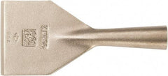 Ampco - Stiff Aluminum Bronze Alloy Chisel Scraper - 3" Blade Width x 1-1/2" Blade Length - Americas Industrial Supply