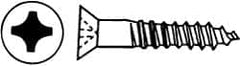 Value Collection - #9, 1-3/4" OAL, Phillips Drive, Flat Head Wood Screw - ASME B18.6.1, Zinc Plated Steel, Grade 2 - Americas Industrial Supply
