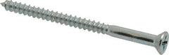Value Collection - #6, 2" OAL, Phillips Drive, Flat Head Wood Screw - Zinc Plated Steel, Grade 2 - Americas Industrial Supply