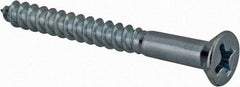 Value Collection - #7, 1-1/2" OAL, Phillips Drive, Flat Head Wood Screw - Zinc Plated Steel, Grade 2 - Americas Industrial Supply