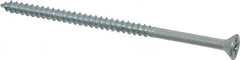 Value Collection - #8, 3" OAL, Phillips Drive, Flat Head Wood Screw - Zinc Plated Steel, Grade 2 - Americas Industrial Supply