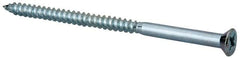 Value Collection - #10, 3-1/2" OAL, Phillips Drive, Flat Head Wood Screw - ASME B18.6.1, Zinc Plated Steel, Grade 2 - Americas Industrial Supply