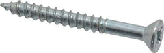 Value Collection - #12, 2" OAL, Phillips Drive, Flat Head Wood Screw - ASME B18.6.1, Zinc Plated Steel, Grade 2 - Americas Industrial Supply
