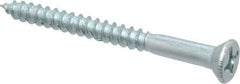 Value Collection - #12, 2-1/2" OAL, Phillips Drive, Flat Head Wood Screw - ASME B18.6.1, Zinc Plated Steel, Grade 2 - Americas Industrial Supply