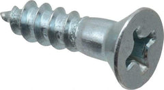 Value Collection - #14, 1" OAL, Phillips Drive, Flat Head Wood Screw - ASME B18.6.1, Zinc Plated Steel, Grade 2 - Americas Industrial Supply