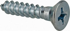 Value Collection - #14, 1-1/4" OAL, Phillips Drive, Flat Head Wood Screw - ASME B18.6.1, Zinc Plated Steel, Grade 2 - Americas Industrial Supply
