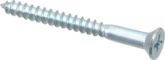 Value Collection - #14, 2-1/2" OAL, Phillips Drive, Flat Head Wood Screw - ASME B18.6.1, Zinc Plated Steel, Grade 2 - Americas Industrial Supply