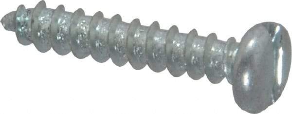 Value Collection - #6 Pan Head Slotted Sheet Metal Screw - Steel, 3/4" Length Under Head, AISI 1016, ASME B18.6.3, ASME B18.6.4 & SAE J933, Grade 1016-1024 - Americas Industrial Supply