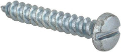 Value Collection - #7 Pan Head Slotted Sheet Metal Screw - Steel, 1" Length Under Head, Grade 2 - Americas Industrial Supply