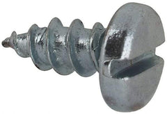 Value Collection - #8 Pan Head Slotted Sheet Metal Screw - Steel, 3/8" Length Under Head, Grade 2 - Americas Industrial Supply