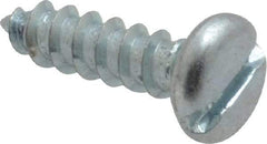 Value Collection - #8 Pan Head Slotted Sheet Metal Screw - Steel, 5/8" Length Under Head, Grade 2 - Americas Industrial Supply