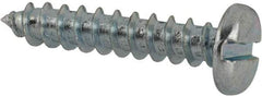 Value Collection - #8 Pan Head Slotted Sheet Metal Screw - Steel, 7/8" Length Under Head, Grade 2 - Americas Industrial Supply
