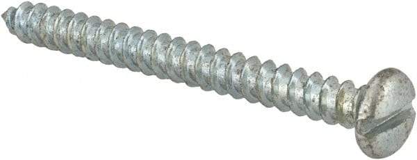 Value Collection - #8 Pan Head Slotted Sheet Metal Screw - Steel, 1-3/4" Length Under Head, Grade 2 - Americas Industrial Supply