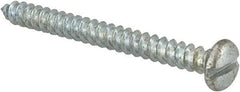 Value Collection - #8 Pan Head Slotted Sheet Metal Screw - Steel, 1-3/4" Length Under Head, Grade 2 - Americas Industrial Supply