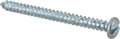 Value Collection - #8 Pan Head Slotted Sheet Metal Screw - Steel, 2" Length Under Head, Grade 2 - Americas Industrial Supply