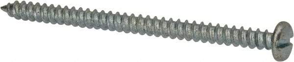 Value Collection - #8 Pan Head Slotted Sheet Metal Screw - Steel, 2-1/2" Length Under Head, Grade 2 - Americas Industrial Supply