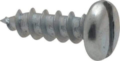 Value Collection - #10 Pan Head Slotted Sheet Metal Screw - Steel, 5/8" Length Under Head, Grade 2 - Americas Industrial Supply