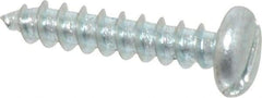 Value Collection - #10 Pan Head Slotted Sheet Metal Screw - Steel, 1" Length Under Head, Grade 2 - Americas Industrial Supply
