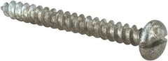 Value Collection - #10 Pan Head Slotted Sheet Metal Screw - Steel, 1-3/4" Length Under Head, Grade 2 - Americas Industrial Supply