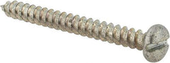 Value Collection - #10 Pan Head Slotted Sheet Metal Screw - Steel, 2" Length Under Head, Grade 2 - Americas Industrial Supply