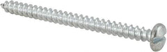 Value Collection - #10 Pan Head Slotted Sheet Metal Screw - Steel, 2-1/2" Length Under Head, Grade 2 - Americas Industrial Supply