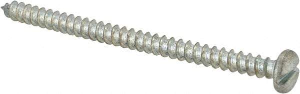 Value Collection - #10 Pan Head Slotted Sheet Metal Screw - Steel, 3" Length Under Head, Grade 2 - Americas Industrial Supply