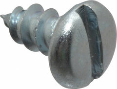Value Collection - #12 Pan Head Slotted Sheet Metal Screw - Steel, 1/2" Length Under Head, Grade 2 - Americas Industrial Supply