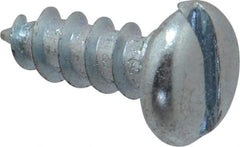 Value Collection - #12 Pan Head Slotted Sheet Metal Screw - Steel, 5/8" Length Under Head, Grade 2 - Americas Industrial Supply