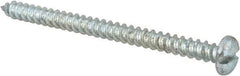 Made in USA - #12 Pan Head Slotted Sheet Metal Screw - Steel, 3" Length Under Head, Grade 2 - Americas Industrial Supply
