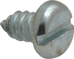 Value Collection - #14 Pan Head Slotted Sheet Metal Screw - Steel, 1/2" Length Under Head, Grade 2 - Americas Industrial Supply