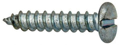 Value Collection - #14 Pan Head Slotted Sheet Metal Screw - Steel, 1-1/4" Length Under Head, Grade 2 - Americas Industrial Supply