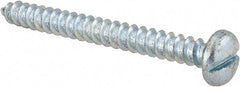 Value Collection - #14 Pan Head Slotted Sheet Metal Screw - Steel, 2-1/2" Length Under Head, Grade 2 - Americas Industrial Supply