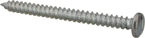 Value Collection - #14 Pan Head Slotted Sheet Metal Screw - Steel, 3" Length Under Head, Grade 2 - Americas Industrial Supply