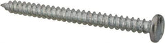 Value Collection - #14 Pan Head Slotted Sheet Metal Screw - Steel, 3" Length Under Head, Grade 2 - Americas Industrial Supply