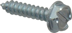 Value Collection - #6 Hex Washer Head Slotted Sheet Metal Screw - Steel, 5/8" Length Under Head, Grade 2 - Americas Industrial Supply