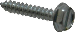 Value Collection - #6 Hex Washer Head Slotted Sheet Metal Screw - Steel, 3/4" Length Under Head, Grade 2 - Americas Industrial Supply