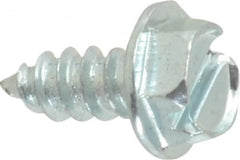Value Collection - #8 Hex Washer Head Slotted Sheet Metal Screw - Steel, 3/8" Length Under Head, Grade 2 - Americas Industrial Supply