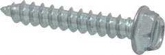 Value Collection - #8 Hex Washer Head Slotted Sheet Metal Screw - Steel, 1" Length Under Head, Grade 2 - Americas Industrial Supply
