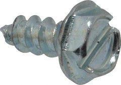 Value Collection - #10 Hex Washer Head Slotted Sheet Metal Screw - Steel, 1/2" Length Under Head, Grade 2 - Americas Industrial Supply