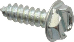 Value Collection - #10 Hex Washer Head Slotted Sheet Metal Screw - Steel, 5/8" Length Under Head, Grade 2 - Americas Industrial Supply