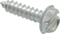 Value Collection - #10 Hex Washer Head Slotted Sheet Metal Screw - Steel, 3/4" Length Under Head, Grade 2 - Americas Industrial Supply