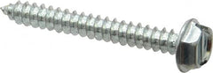 Value Collection - #10 Hex Washer Head Slotted Sheet Metal Screw - Steel, 1-1/2" Length Under Head, Grade 2 - Americas Industrial Supply